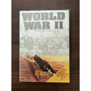 World War II The Greatest Conflict History Channel DVD + Bonus,